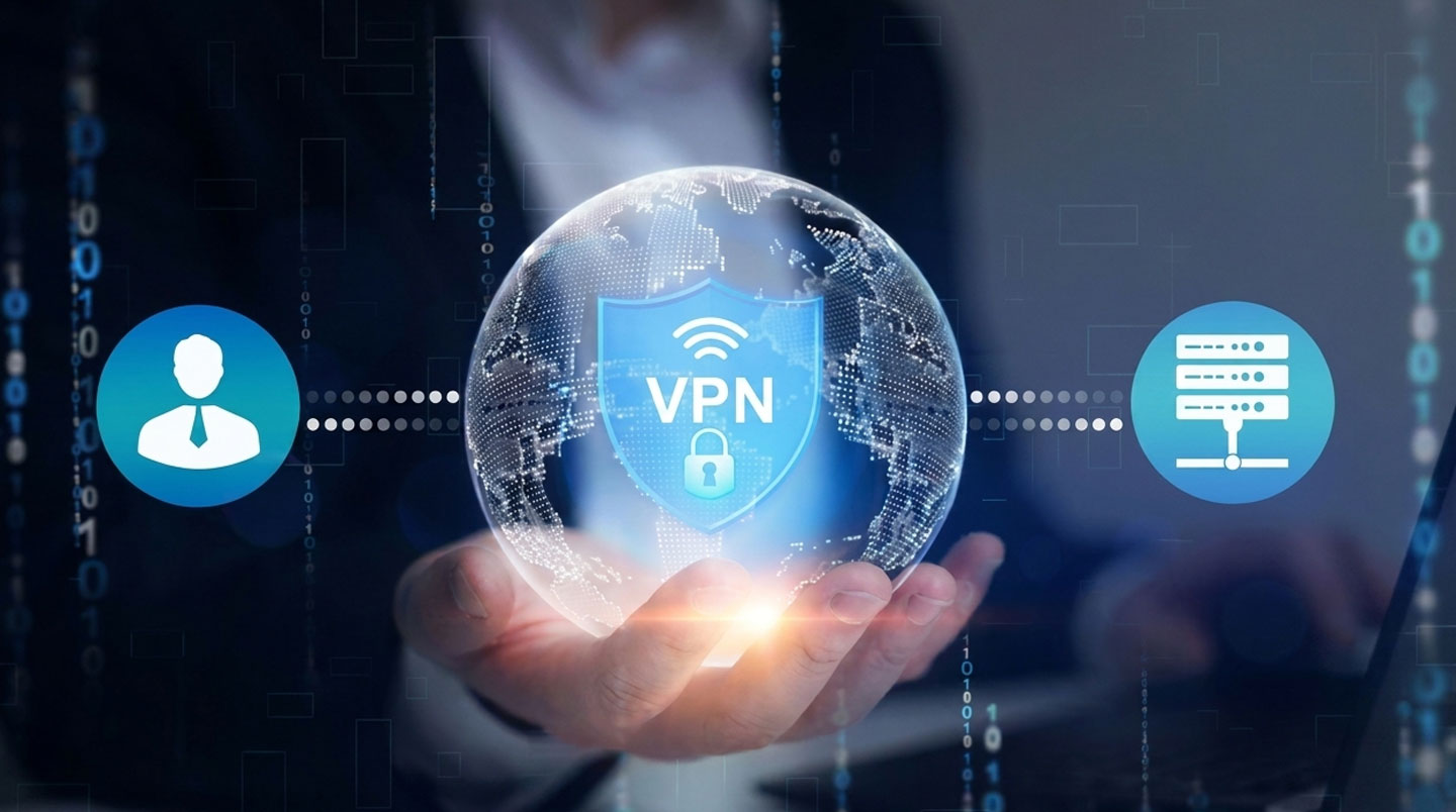 Collaboratrice PME travaillant sur laptop dans café parisien avec WiFi public, environnement exposant potentiellement son adresse IP